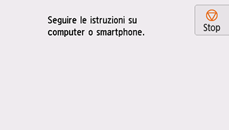 Écran Connexion facile sans fil : Suivez les instructions sur l'ordinateur, le smartphone, etc. pour effectuer l'opération.